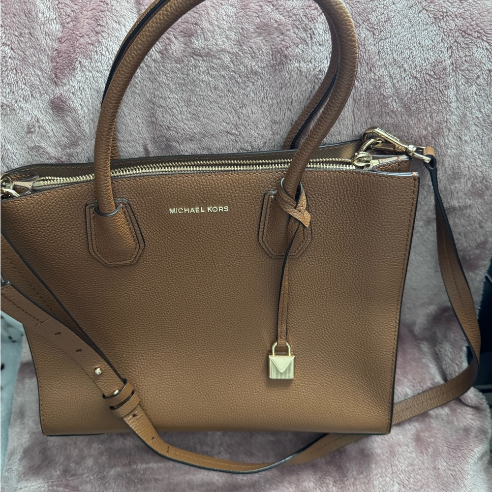 Michael Kors Tan Leather Satchel